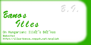 banos illes business card